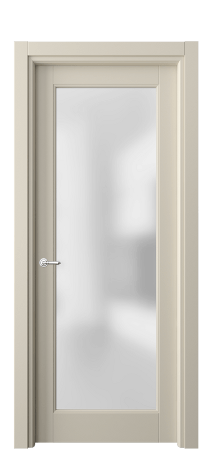 Межкомнатная дверь Тоскана Литера 6300 Матовый бежево-серый Сатинированное стекло Цена 92299 ₽ | Volhovec