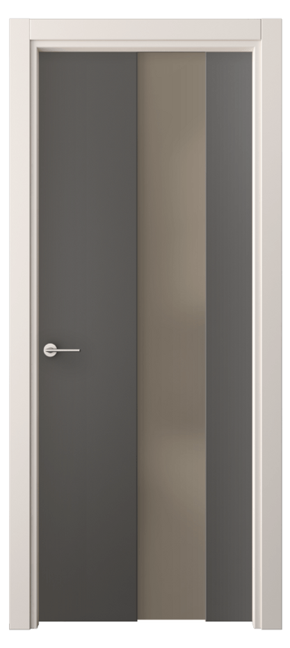 Межкомнатная дверь Freedom 4226 ПЭТ графитовый Сатинированное бронзовое стекло, триплекс Цена 36099 ₽ | Volhovec