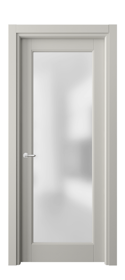 Межкомнатная дверь Toscana Elegante 6300 Бук тёплый серый Сатинированное стекло Цена 94599 ₽ | Volhovec