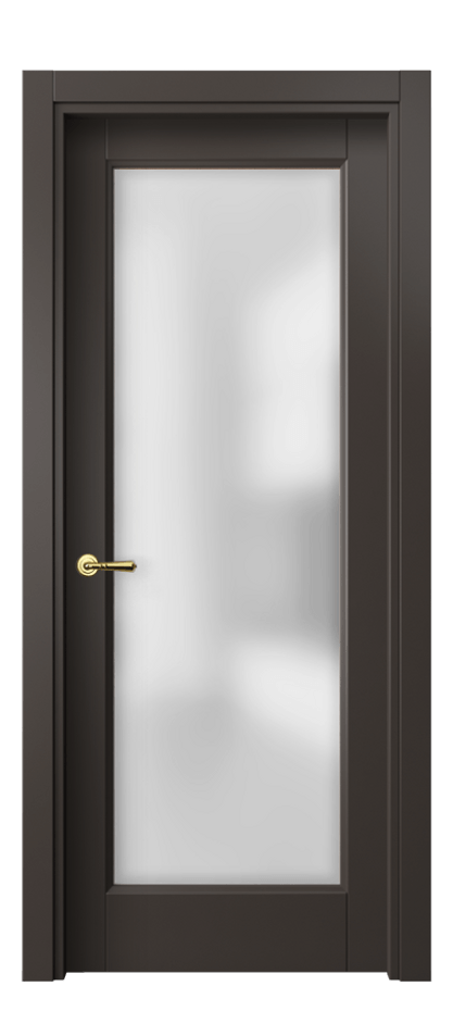 Межкомнатная дверь Галант 1402 Матовый антрацит Сатинированное стекло Цена 8784620 so'm | Volhovec