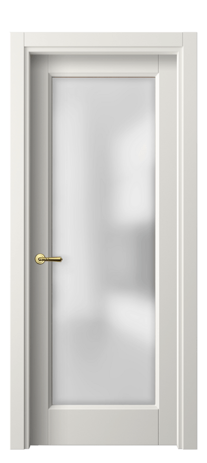 Межкомнатная дверь Galant 1402 ПЭТ белоснежный Сатинированное стекло Цена 6414600 so'm | Volhovec