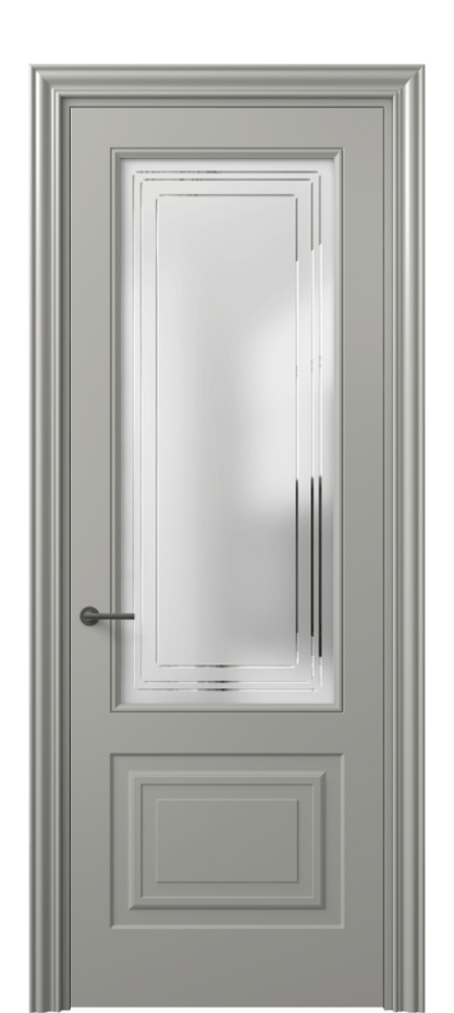 Дверь межкомнатная Mascot 8452 Матовый нейтральный серый Сатинированное стекло с гравировкой "Грани", триплекс, 7 мм Фигурный наличник МНСР Цена 62079 ₽ Наличники уже входят в базовый комплект. Фабрика дверей Волховец 8 (800) 551 43 19 Межкомнатная дверь Mascot 8452 Матовый нейтральный серый Сатинированное стекло с гравировкой "Грани", триплекс, 7 мм Цена 62079 ₽ | Volhovec