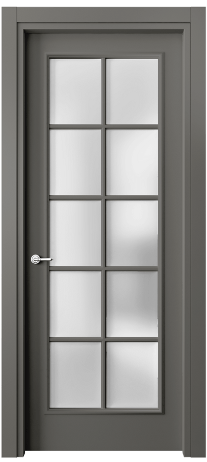 Дверь межкомнатная Paris 8102 Матовый классический серый Сатинированное стекло Гладкий наличник МКЛС Цена 57919 ₽ Наличники уже входят в базовый комплект. Фабрика дверей Волховец 8 (800) 551 43 19 Межкомнатная дверь Paris 8102 Матовый классический серый Сатинированное стекло Цена 57919 ₽| Volhovec
