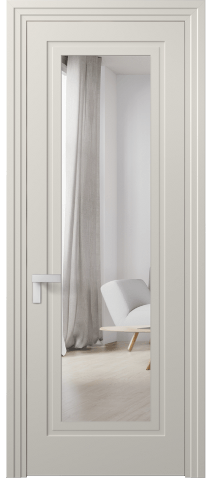 Межкомнатная дверь Рокка 8303 Матовый облачно-серый Двустороннее зеркало, триплекс Цена 13890070 so'm | Volhovec