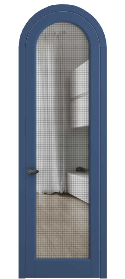 Межкомнатная дверь Palazzo 6814 Матовый белоснежный Mesh silver Цена 238200.2 сом | Volhovec