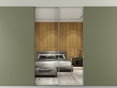 Алюминевая перегородка АЛПР 040.01_АНСР_Зеркало триплекс_new. Цвет Алюминий нейтральный серый. Материал Алюминий в эмали. Коллекция Перегородка Formato внутри проёма двустворчатая со скрытым креплением в потолок. Фото. Алюминевая перегородка АЛПР 040.01_АНСР_Зеркало триплекс_new. Цвет Алюминий нейтральный серый. Материал Алюминий в эмали. Коллекция Перегородка Formato внутри проёма двустворчатая со скрытым креплением в потолок. Картинка.