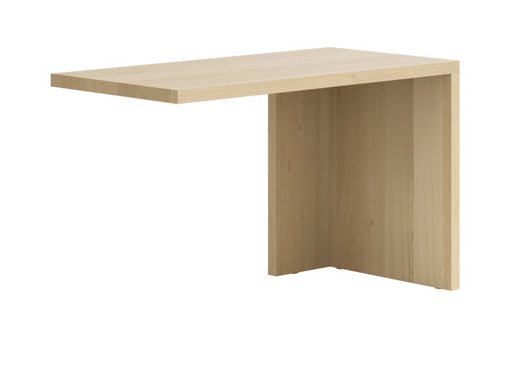 Мебель Стол Module письменный с одной опорой. Цвет Эвкалипт бежевый матовый. Материал Шпон эвкалипта Naturwood. Коллекция Стол Module письменный с одной опорой. Картинка.
