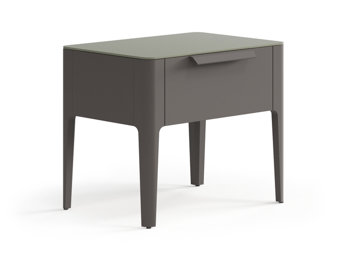 Мебель Тумба прикроватная Piega 1 ящик. Цвет Матовый антрацит. Материал Гладкая эмаль. Коллекция Тумба прикроватная Piega 1 ящик. Фото. Мебель Тумба прикроватная Piega 1 ящик. Цвет Матовый антрацит. Материал Гладкая эмаль. Коллекция Тумба прикроватная Piega 1 ящик. Картинка.