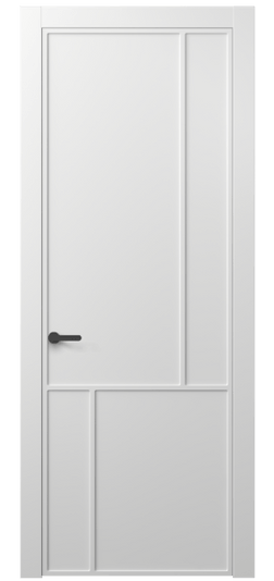 Дверь межкомнатная АКП 8606 МБЛ. Цвет Матовый белоснежный. Материал Гладкая эмаль. Коллекция Frame. Картинка.
