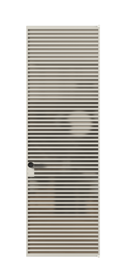 Дверь межкомнатная АЛПЛ040.06 Бронза сатин триплекс АОС. Цвет Алюминий облачно-серый. Материал Алюминий в эмали. Коллекция Формато. Картинка.