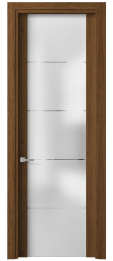 Дверь межкомнатная 4114 ЛОР ГРА. Цвет Лесной орех. Материал Ламинатин. Коллекция Planum. Картинка.