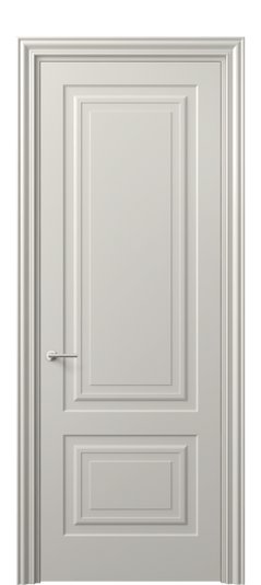 Дверь межкомнатная 8451 МОС. Цвет Матовый облачно-серый. Материал Гладкая эмаль. Коллекция Mascot. Картинка.