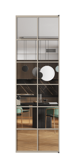 Межкомнатная дверь АЛПЛ040.05 Crystalvision АБСК. Цвет Алюминий бисквитный. Материал Алюминий в эмали. Коллекция Formato. Фото. Дверь межкомнатная АЛПЛ040.05 Crystalvision АБСК. Цвет Алюминий бисквитный. Материал Алюминий в эмали. Коллекция Formato. Картинка.