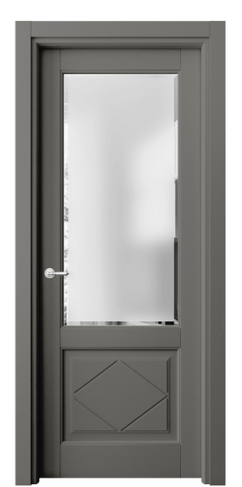 Межкомнатная дверь 6342 БКЛС САТ Ф. Цвет Бук классический серый. Материал Массив бука эмаль. Коллекция Toscana Rombo. Фото. Дверь межкомнатная 6342 БКЛС САТ Ф. Цвет Бук классический серый. Материал Массив бука эмаль. Коллекция Toscana Rombo. Картинка.