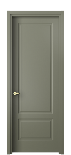 Дверь межкомнатная 8541 МОТ. Цвет Матовый оливковый тёмный. Материал Гладкая эмаль. Коллекция Эссе. Картинка.