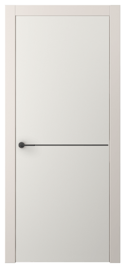 Дверь межкомнатная АКП 4207 ПЭБЛ. Цвет ПЭТ белоснежный. Материал ПЭТ. Коллекция Freedom. Картинка.