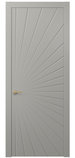 Дверь межкомнатная 8649 МНСР . Цвет Матовый нейтральный серый. Материал Гладкая эмаль. Коллекция Альба. Картинка.