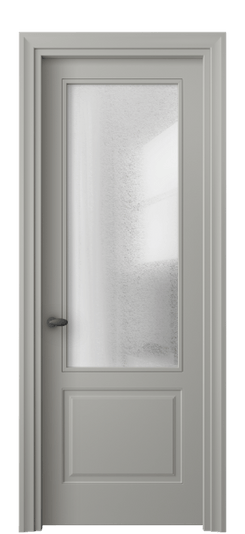 Дверь межкомнатная 8552 МНСР ЛЕД. Цвет Матовый нейтральный серый. Материал Гладкая эмаль. Коллекция Эссе. Картинка.