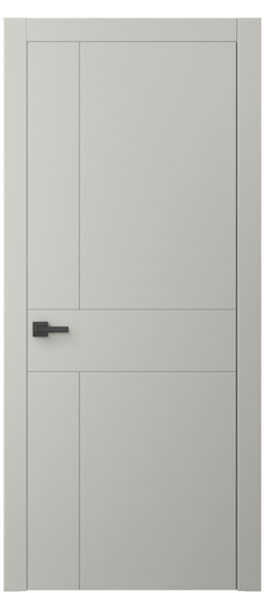 Дверь межкомнатная АКП 8056 МТСР. Цвет Матовый тёплый серый. Материал Гладкая эмаль. Коллекция Linea. Картинка.