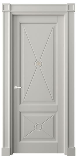 Дверь межкомнатная 6363 БТСР. Цвет Бук тёплый серый. Материал Массив бука эмаль. Коллекция Toscana Litera. Картинка.