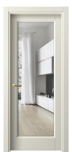 Межкомнатная дверь 1402 ММБ Прозрачное стекло. Цвет Матовый молочно-белый. Материал Гладкая эмаль. Коллекция Galant. Фото. Дверь межкомнатная 1402 ММБ Прозрачное стекло. Цвет Матовый молочно-белый. Материал Гладкая эмаль. Коллекция Galant. Картинка.