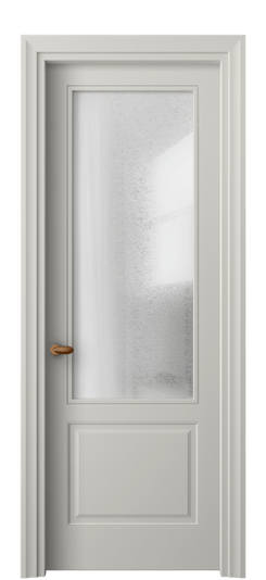 Дверь межкомнатная 8552 МТСР LED. Цвет Матовый тёплый серый. Материал Гладкая эмаль. Коллекция Эссе. Картинка.