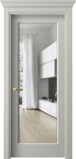 Дверь межкомнатная 1402 МТСР ПРОЗ. Цвет Матовый тёплый серый. Материал Гладкая эмаль. Коллекция Galant. Картинка.
