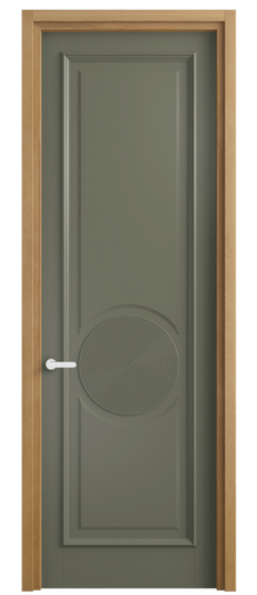 Дверь межкомнатная 6719 МОТ. Цвет Матовый оливковый тёмный. Материал Гладкая эмаль. Коллекция Шарм. Картинка.