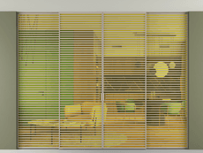 Перегородка Формато внутри проёма скрытое крепление в потолок 4 створки