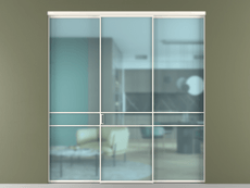 Перегородка Формато внутри проёма 3 створки