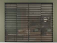 Перегородка Формато внутри проёма 4 створки