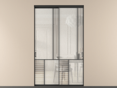 Перегородка Mosaic внутри проёма 2 створки