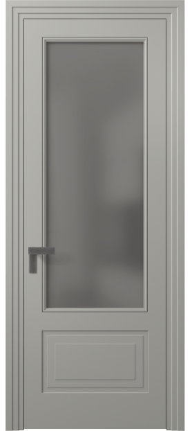 Межкомнатная дверь 8342 МНСР Серый сатин. Цвет Матовый нейтральный серый. Материал Гладкая эмаль. Коллекция Rocca. Фото. Дверь межкомнатная 8342 МНСР Серый сатин. Цвет Матовый нейтральный серый. Материал Гладкая эмаль. Коллекция Rocca. Картинка.